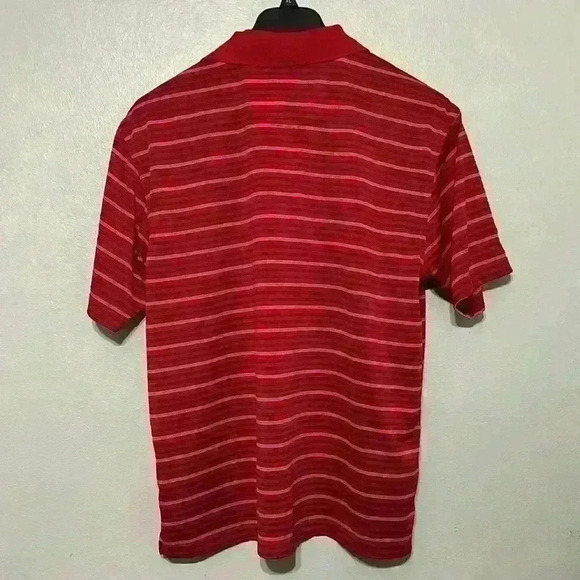 Champions Tour Red Polo Golf Shirt Stripped XL - Picture 3 of 3